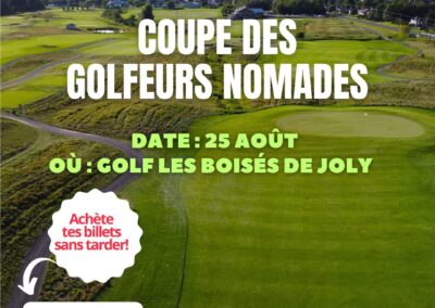 Coupe des golfeurs nomades – August 25 – Golf Les Boisés de Joly