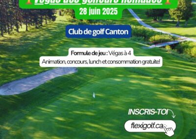 27 septembre 2025 (nouvelle date) – Vegas des golfeurs nomades – Club de golf Canton
