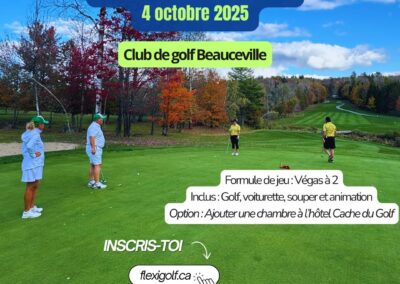 4 octobre 2025 – Coupe des couples au Club de golf Beauceville – Événement FlexiGolf