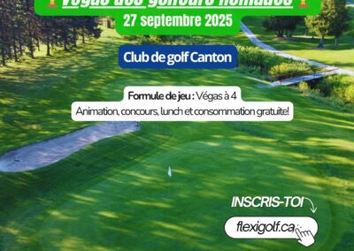 27 septembre 2025 (nouvelle date) – Vegas des golfeurs nomades – Club de golf Canton