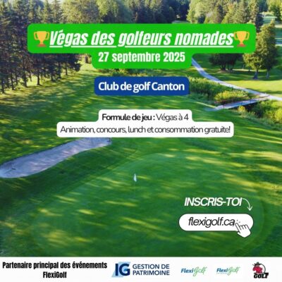 27 septembre 2025 (nouvelle date) - Vegas des golfeurs nomades - Club de golf Canton
