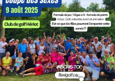 9 août 2025 – Événement golf : La Coupe des Sexes (comme à la fureur!) au Club de golf Hériot